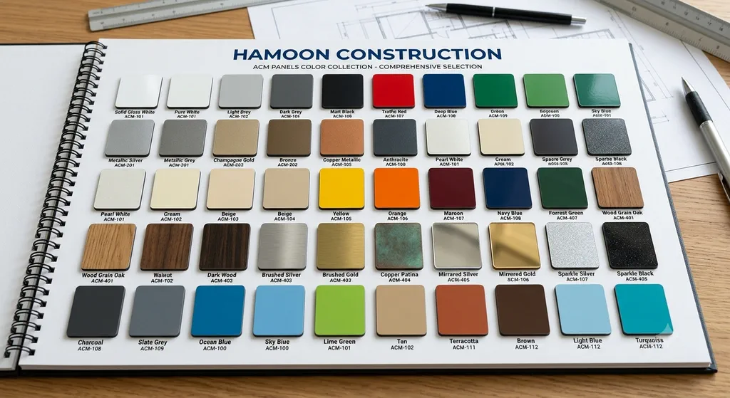 ACM Panel Colours sample catalogue by Hamoon Construction