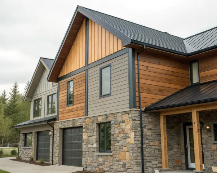 Can you mix different cladding profiles on the same house?