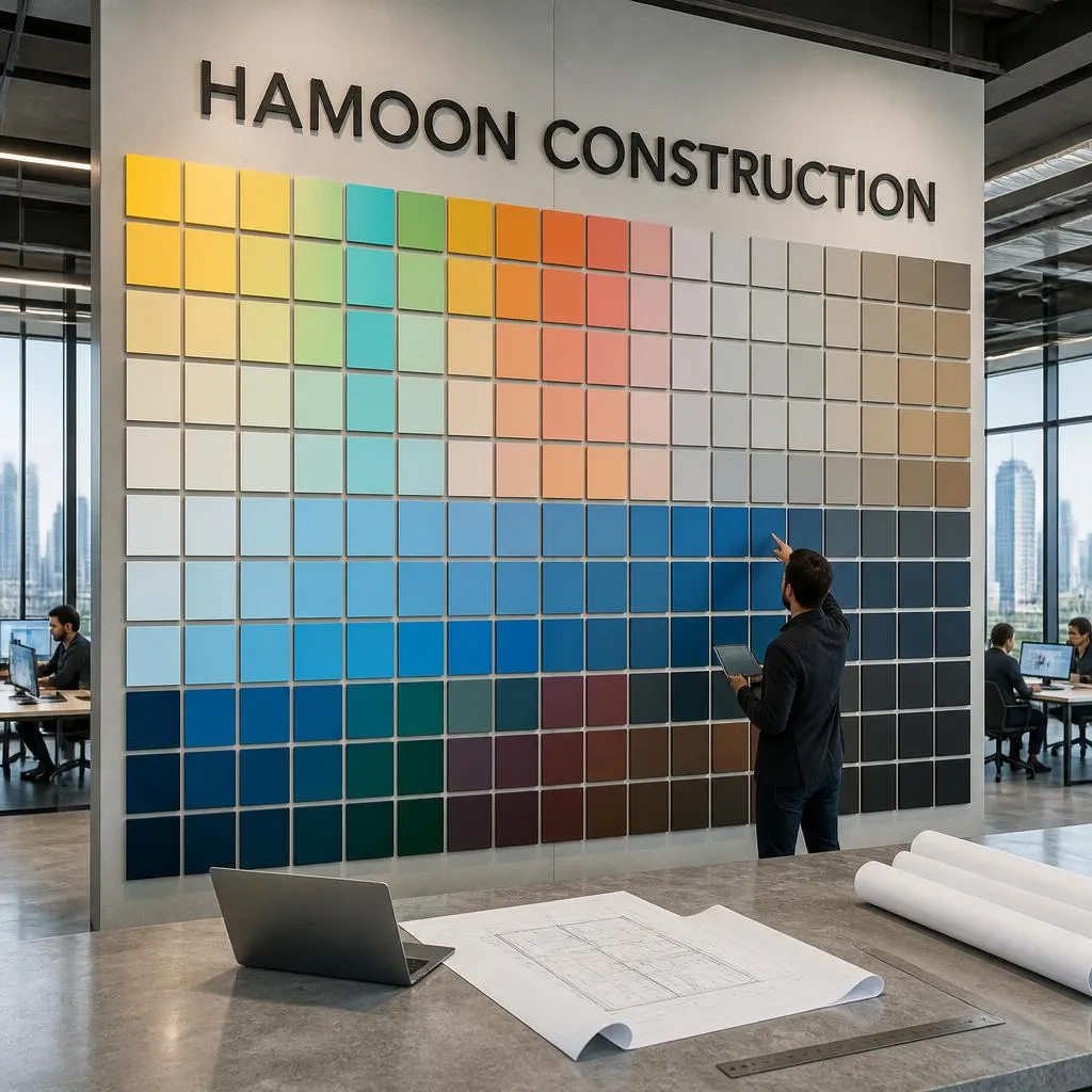 ACM panel colour samples and finishes for Toronto building facades